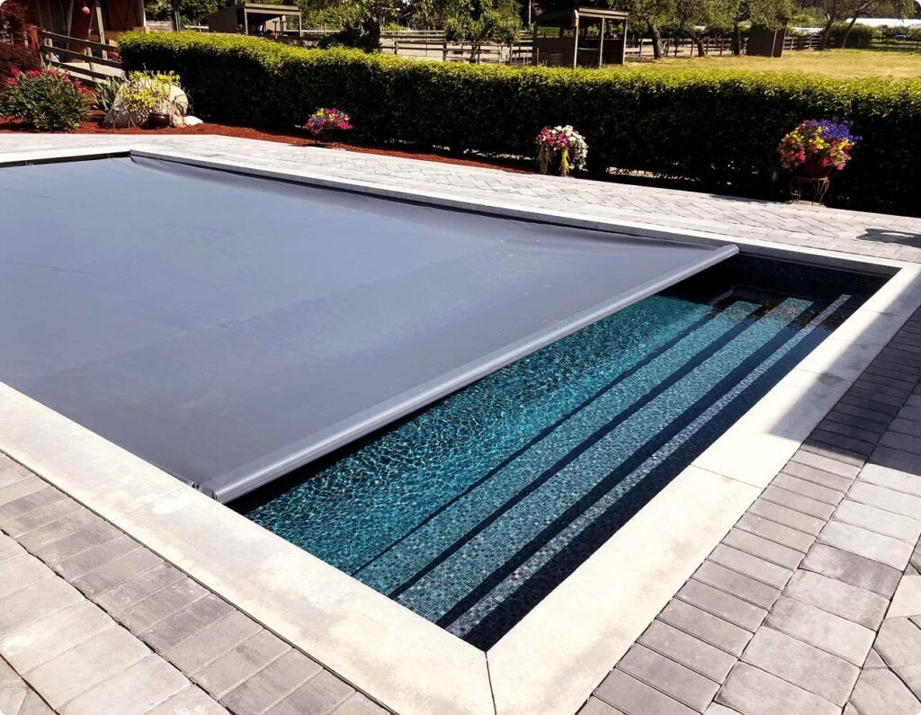 Safety mesh and automatic covers provide safety and efficiency